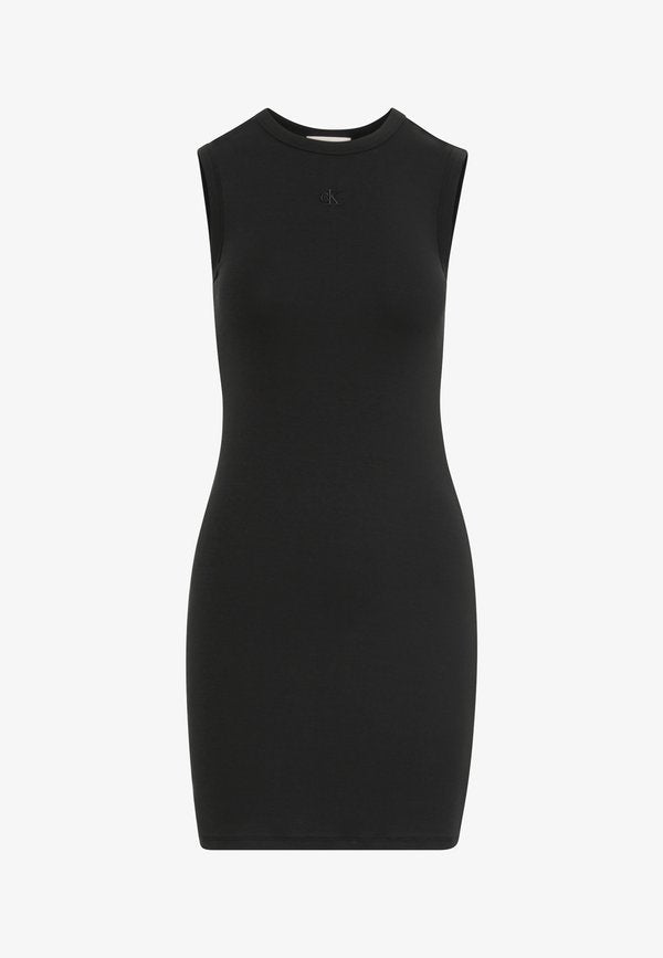 Calvin Klein Jeans CONTOUR MINI DRESS - Shift dress - black