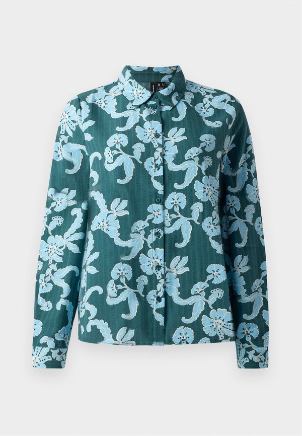 Vero Moda VMGINAS BETINE  - Button-down blouse - mediterranea