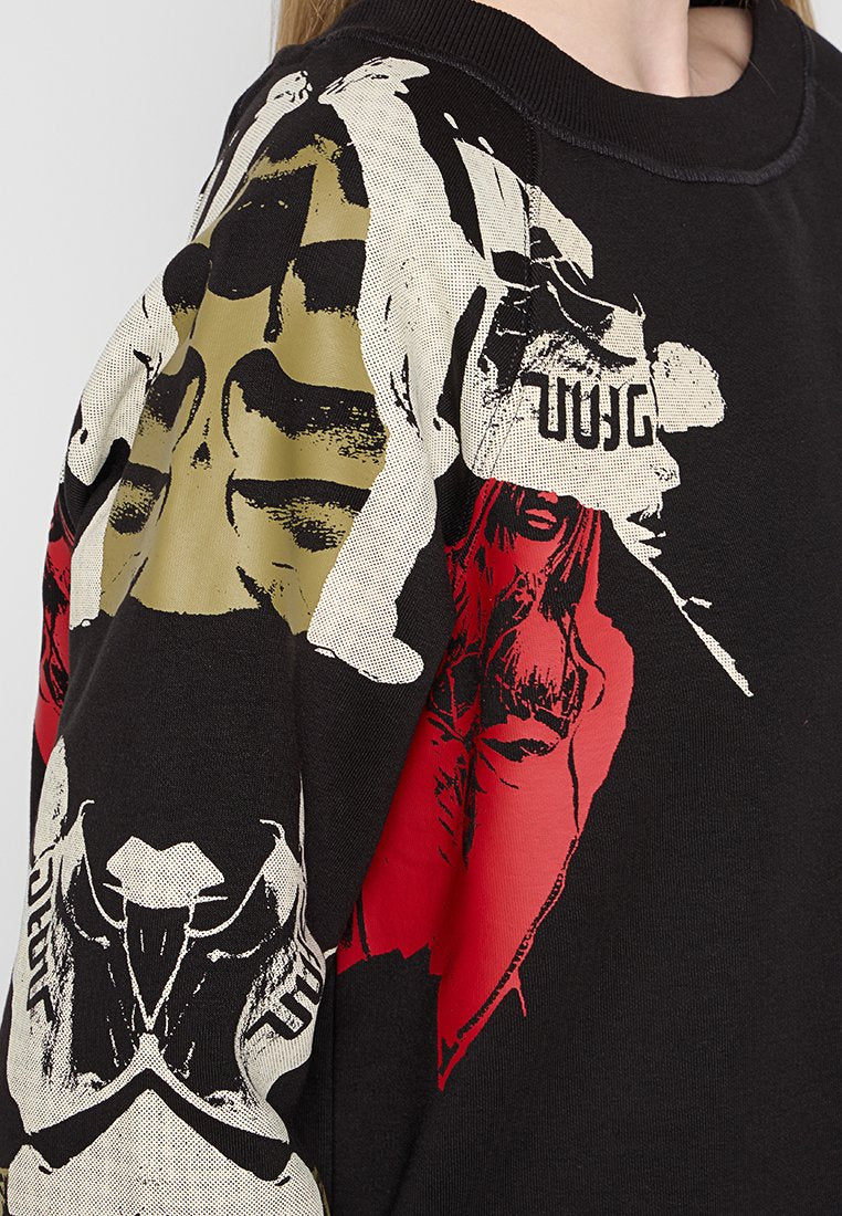 LOOSE GRAPHIC SW DRESS R L\S WMN Media 3