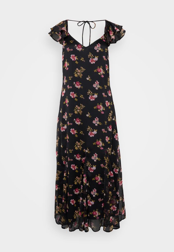 Vero Moda Petite VMSMILLA ANKLE FRILL DRESS  - Maxi dress - black