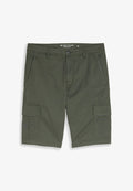 TOM TAILOR Shorts - khaki mini geometric print