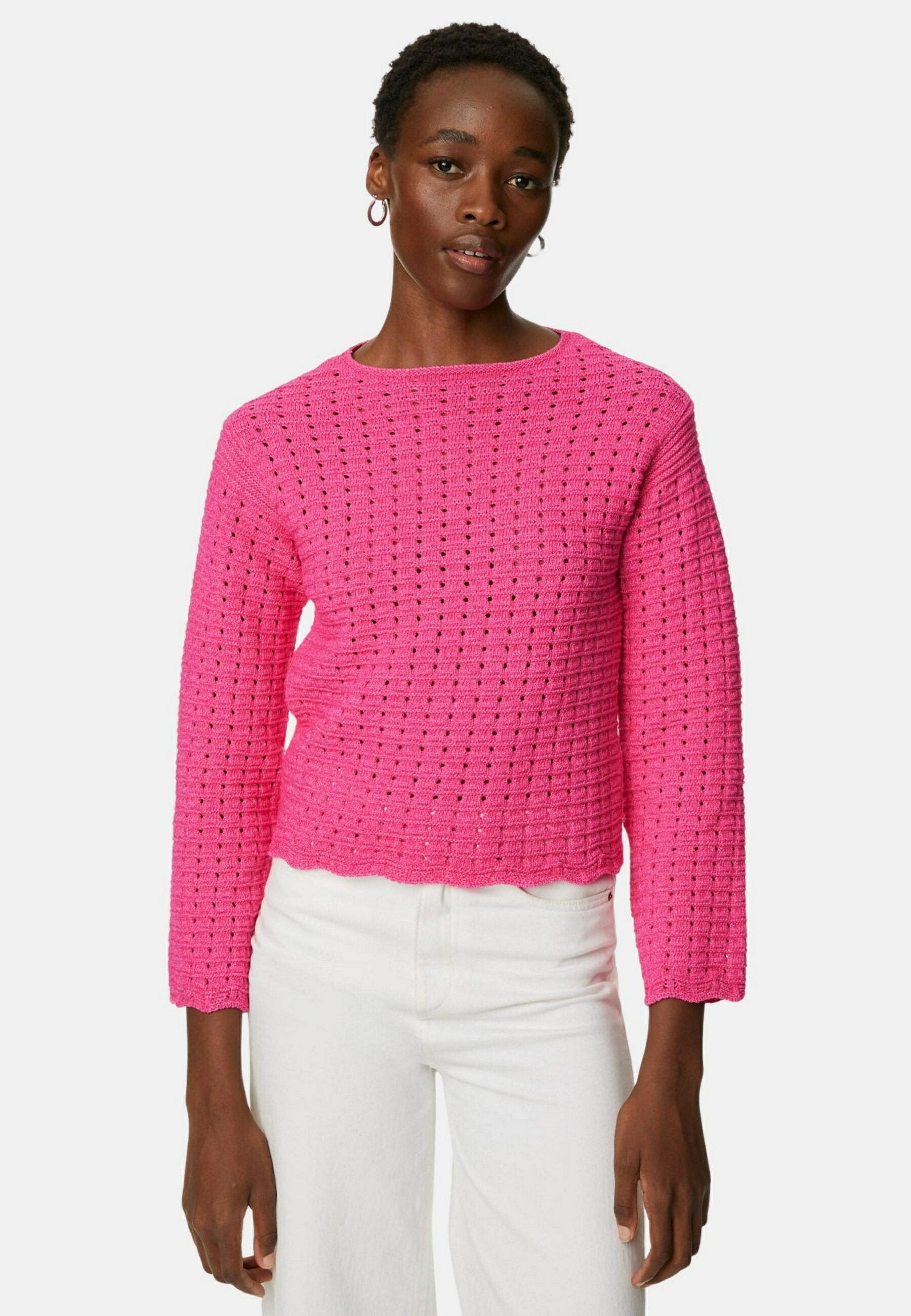 Marks & Spencer TEXTURED CREW NECK KNITTED