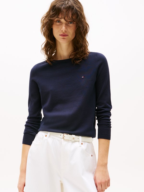 Tommy Hilfiger STITCH BOAT - Jumper - desert sky