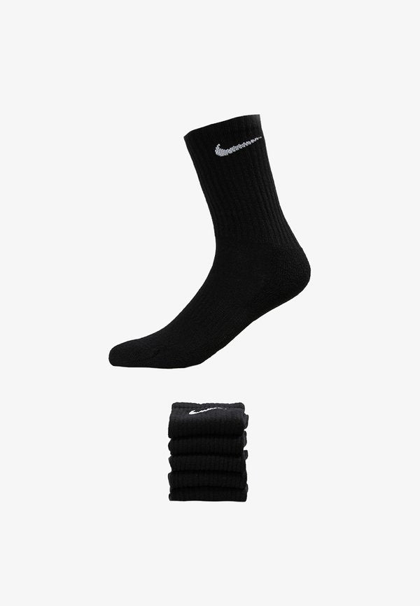 Nike Performance EVERYDAY CUSH CREW UNISEX 6 PACK  - Sports socks - black/white
