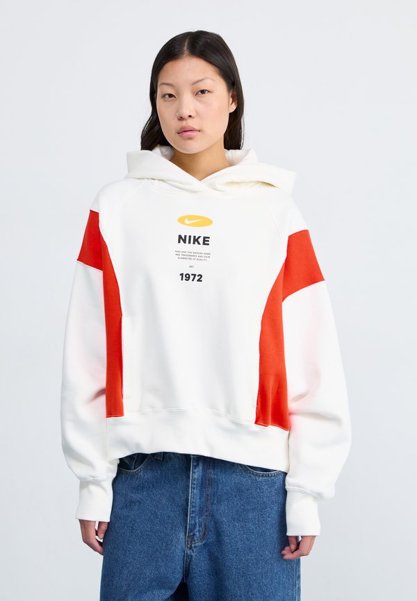 Nike Sportswear REMIX - Hoodie - sail/picante red/black