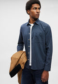 Marc O'Polo LONG SLEEVES ONE RECTANGULAR CHEST POCKET ROUND HEM
