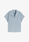 Tommy Hilfiger Button-down blouse - liquorice/breeze blue