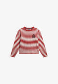Superdry & Co COUNTRY CLUB LONG SLEEVE STRIPE - Long sleeved top - red stripe