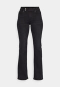 ONLY ONLPAOLA FLARED - Bootcut jeans - washed black