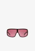 Bershka PLASTIC SUNGLASSES 00711023 - Sunglasses - bordeaux