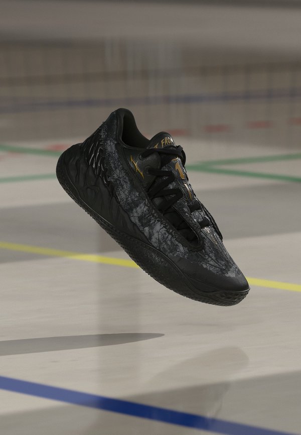 Puma MB.05 LO TEAM UNISEX - Basketball shoes - puma black-moody gray