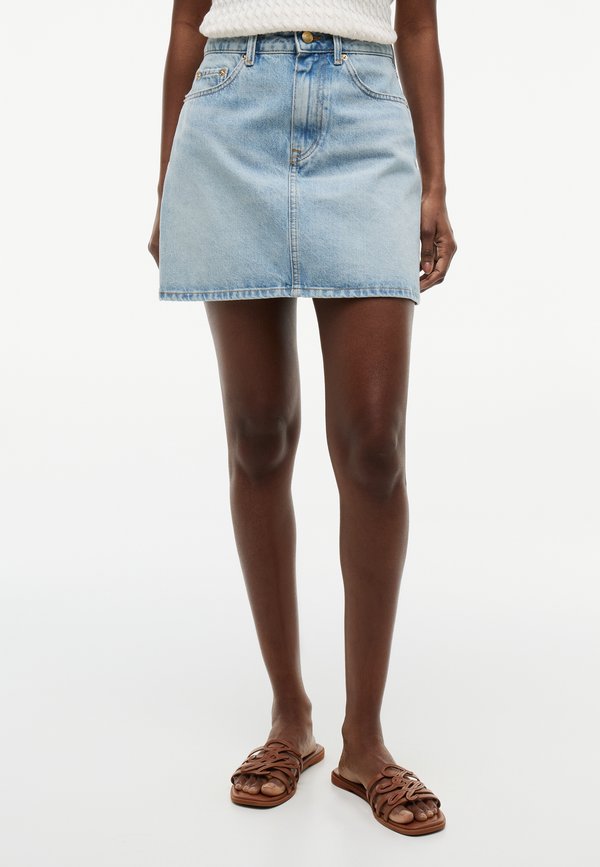 Tommy Hilfiger MINI SKIRT VINTAGE - Denim skirt - light-blue denim