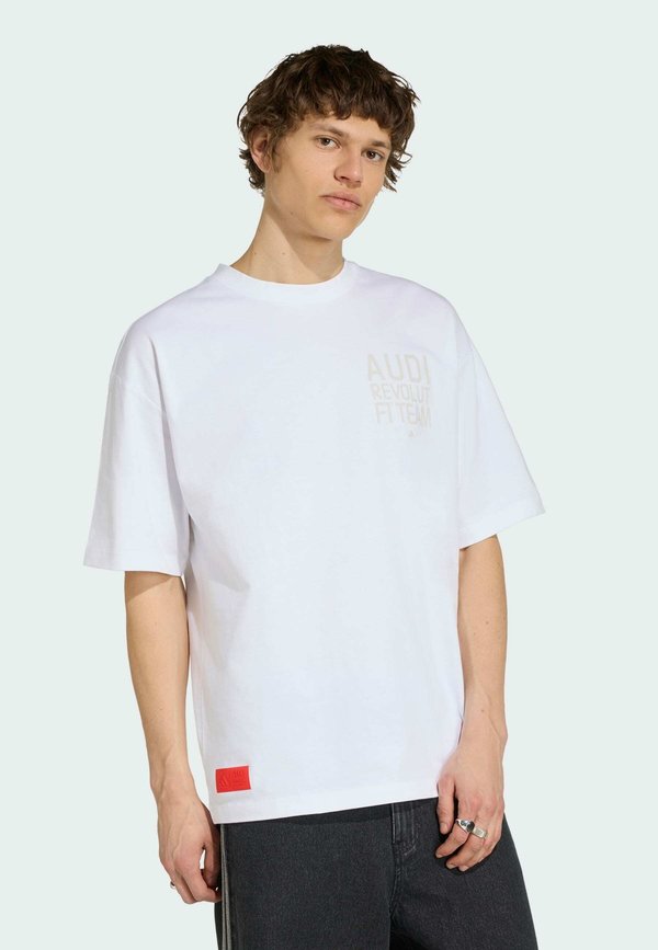 adidas Performance AUDI REVOLUT F1 TEAM ELEVATED - Print T-shirt - white   hi-res red