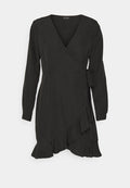 Vero Moda Petite VMHENNA WRAP FRILL DRESS