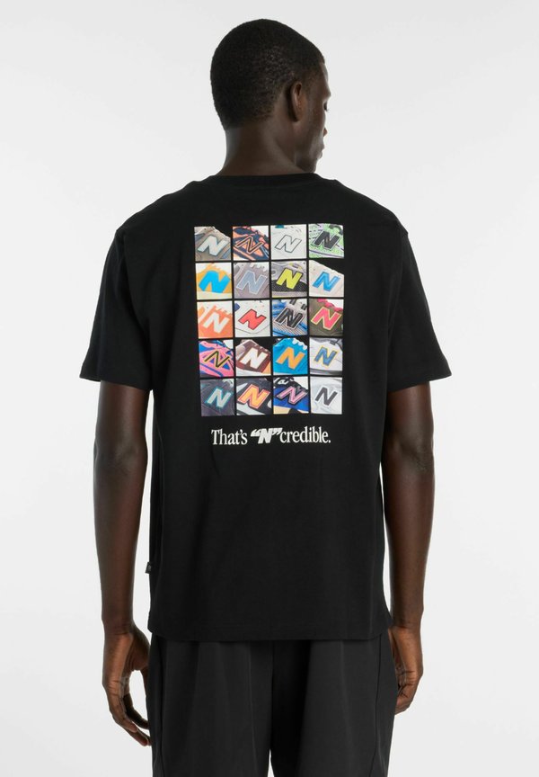 New Balance COLLAGE - Print T-shirt - black