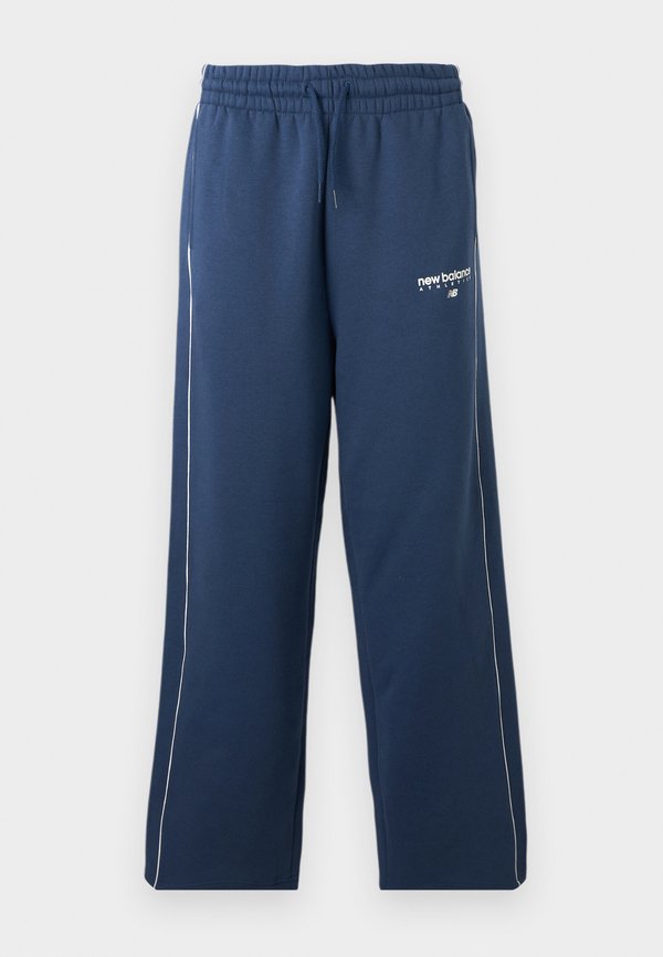 New Balance LINEAR GRAPHIC PANT - Tracksuit bottoms - navy