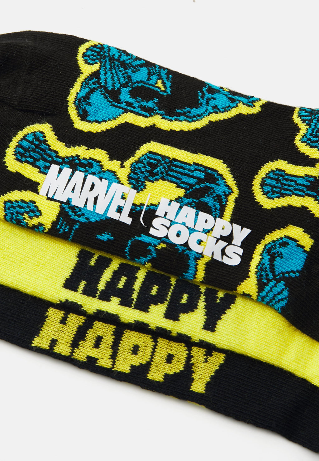 Happy Socks SOLID BLACK PANTHER SOCKS UNISEX 3 PACK