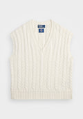 Polo Ralph Lauren WIMBLEDON CABLE CASHMERE BLEND VEST