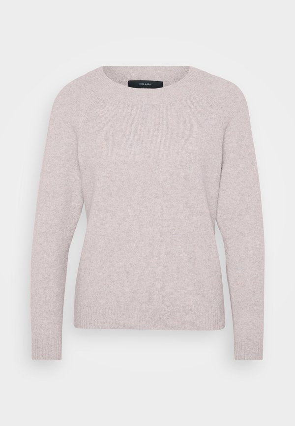 Vero Moda Petite VMDOFFY O NECK - Jumper - woodrose melange