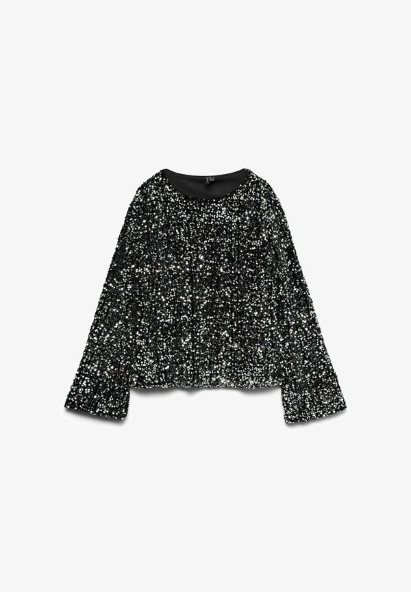 Vero Moda Party VMBELLA - Long sleeved top - black
