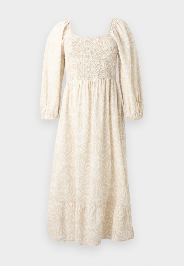 Vero Moda VMDICTHE SQUARE CALF DRESS - Day dress - pumice stone