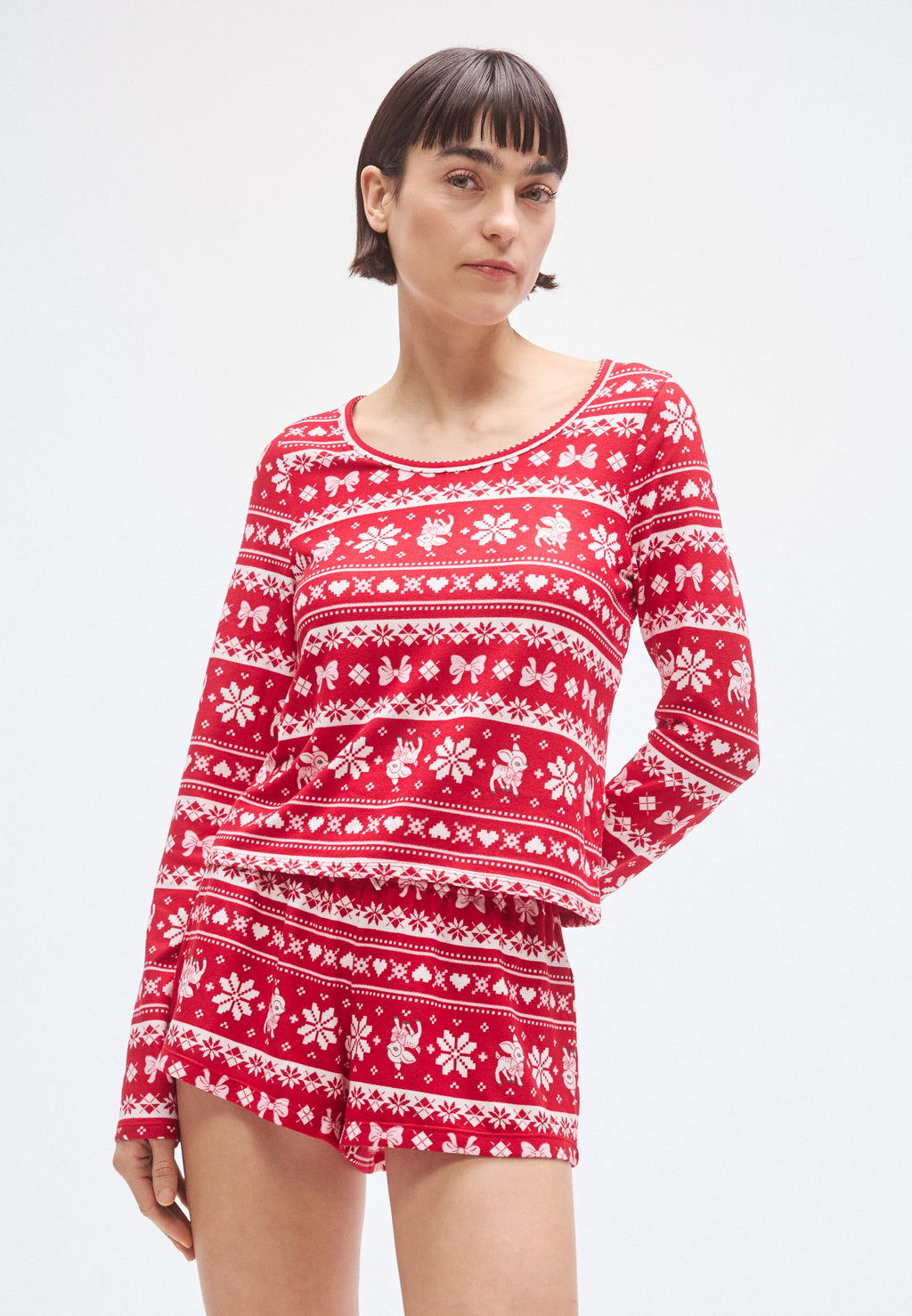 Hollister Co. LIQUID COZY LONG SLEEVE SHORTIE FEMME
