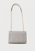 Guess NOELLE XBODY FLAP - Cross body bag - bone