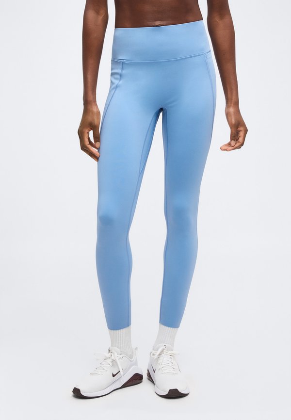 Nike Performance W NK DF UNVRSA HR 7/8 TGHT PKT - Leggings - work blue/new slate