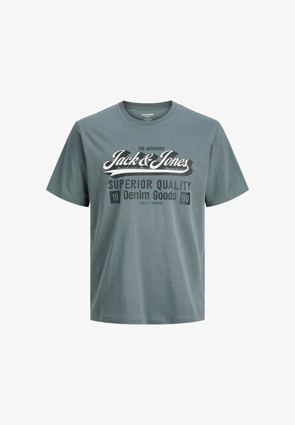 Jack & Jones Plus Size Logo - Print T-shirt - stormy weather