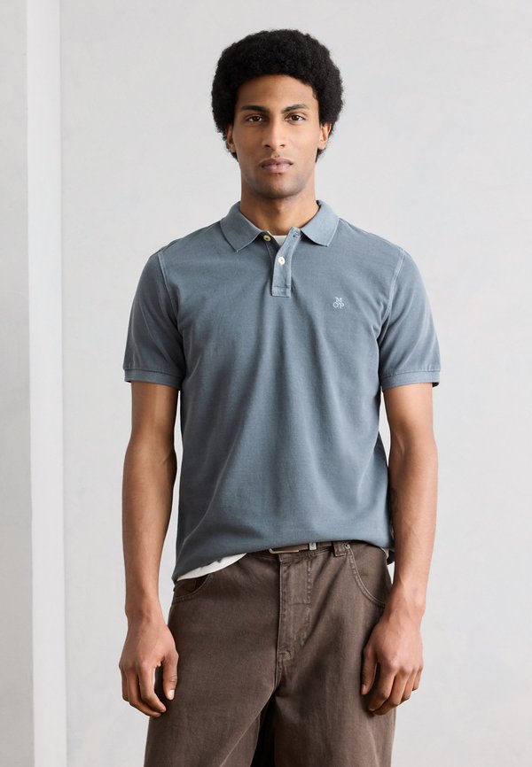 Marc O'Polo SHORT SLEEVE SLITS AT HEM EMBROIDERY