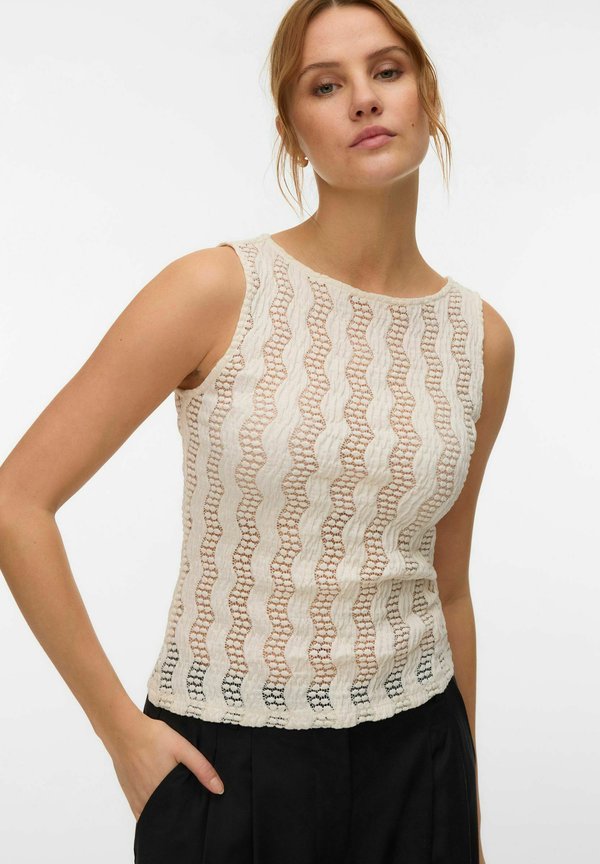 Vero Moda AWBRIDGETTE - Top - snow white