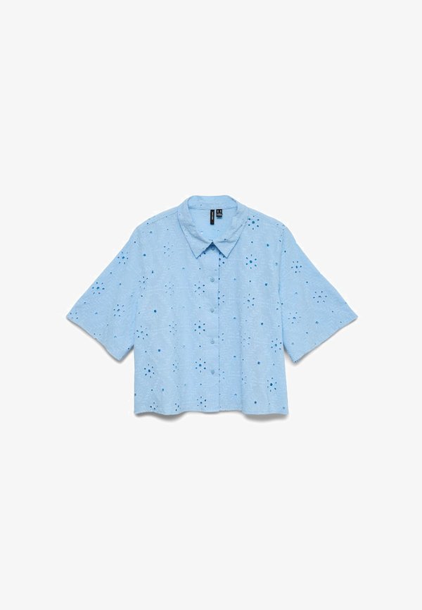 Vero Moda VMELIZA - Button-down blouse - blue