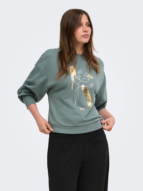 ONLY Sweatshirt - balsam green