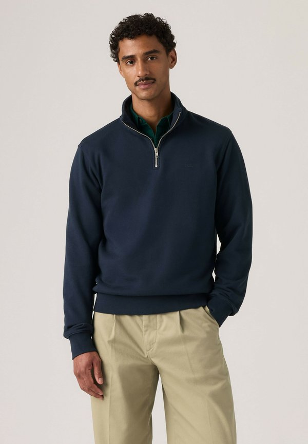 Levi's® ORIGINAL HM QUARTER ZIP WINETASTING HTR - Sweatshirt - winetasting htr - blues