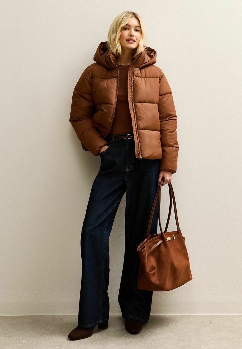 New Look HOODED CROPPED PUFFER