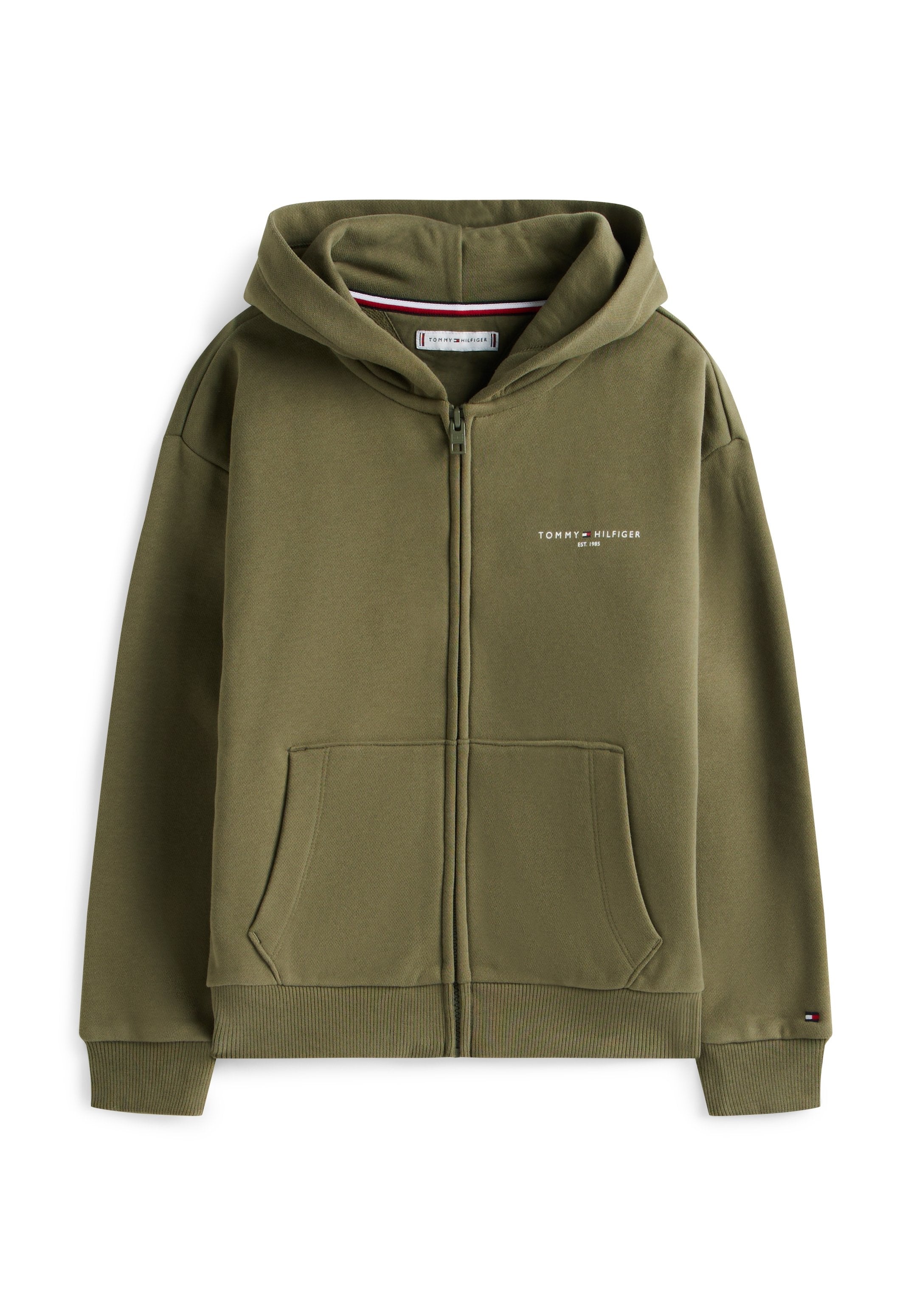LOGO BRUSHED FLEECE ZIP-THRU HOODY Media 1