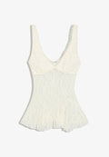 Bershka STRAPPY WITH LACE - TOP - Blouse - beige
