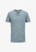 Jack & Jones JJESPLIT NECK TEE SS NOOS - Basic T-shirt - oceanview