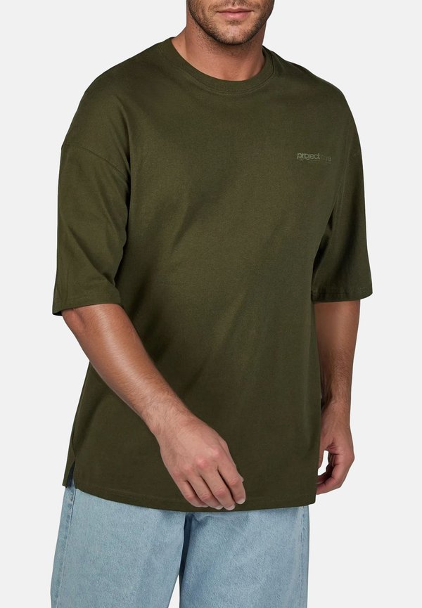 Jack & Jones JJECHARGE 3 PACK - Basic T-shirt - pack 4 (crock mocha bisque forrst night)