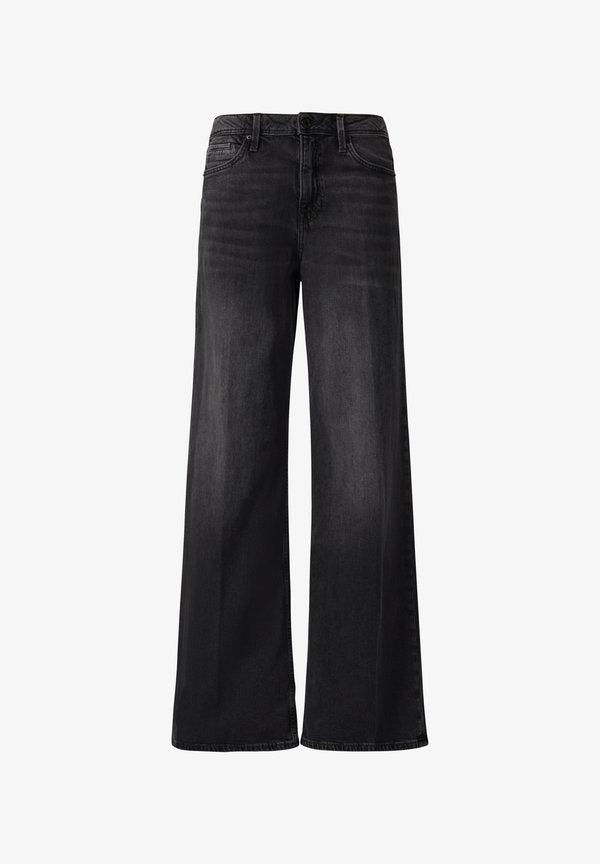 s.Oliver REGULAR FIT MID RISE - Flared Jeans - raw denim
