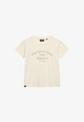 Superdry & Co ATHLETIC ESSENTIALS GRAPHIC  - Print T-shirt - desert bone off white