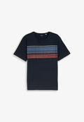 TOM TAILOR TOM TAILOR T-SHIRT T-SHIRT MIT PRINT AUF DER BRUST - Print T-shirt - sky captain blue