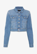 ONLY ONLNEW WESTA CROPPED JACKET - Denim jacket - light blue denim