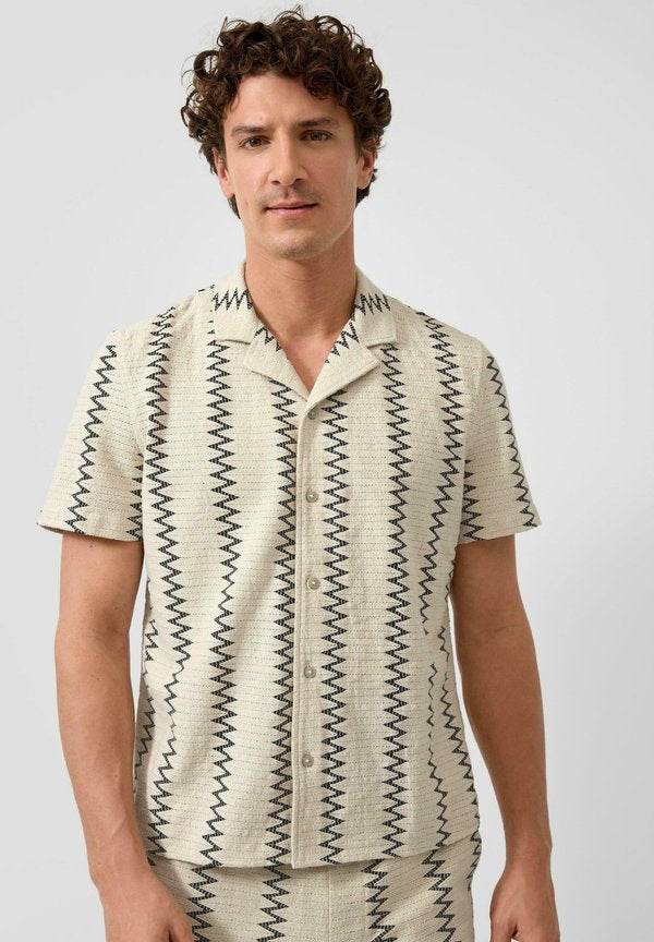 s.Oliver HEMD - Shirt - beige