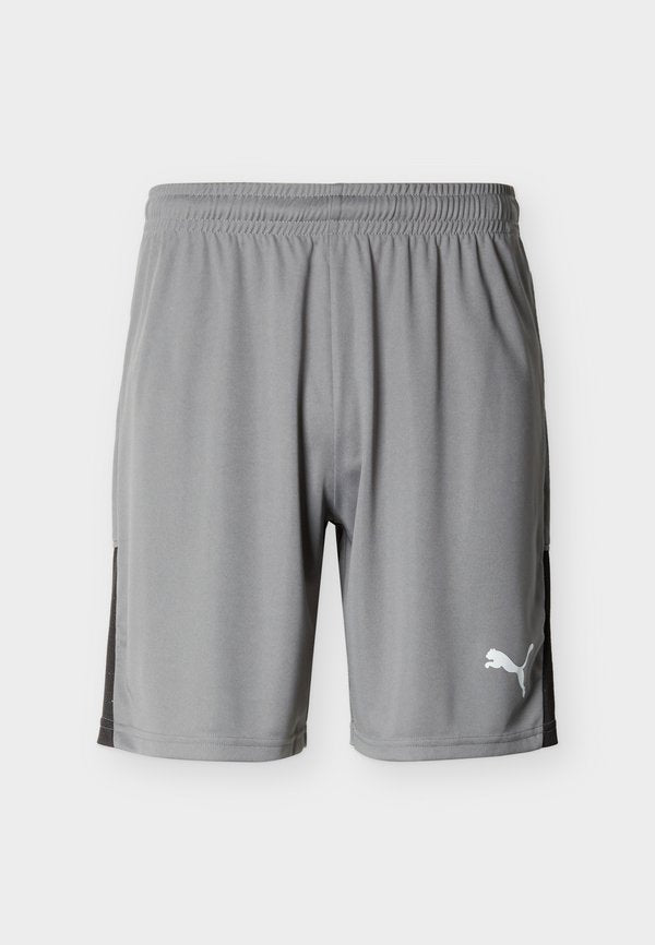 Puma TEAMLIGA26 SHORTS - Sports shorts - flat medium gray/white/black
