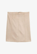 TOM TAILOR COURTE - A-line skirt - beige