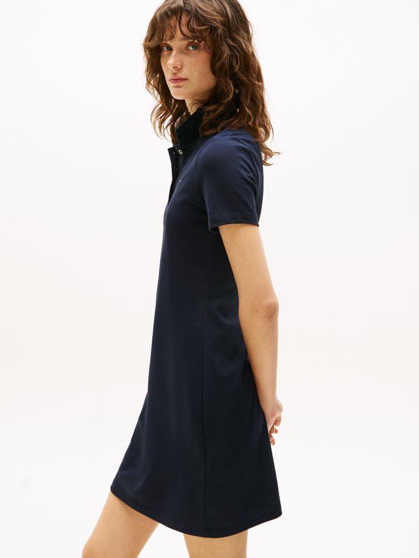Tommy Hilfiger SLIM DRESS  - Shirt dress - desert sky