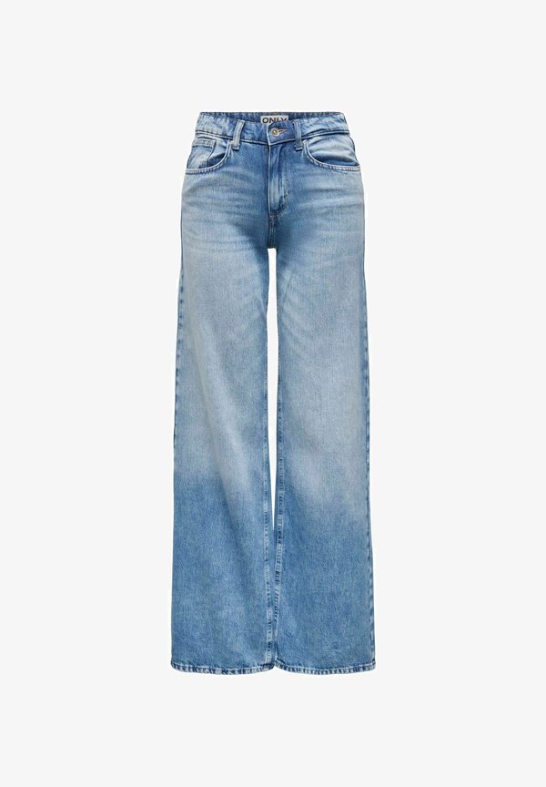 ONLY Wide-fit ONLHOPE Low waist Wide Leg Fit - Flared Jeans - light medium blue denim