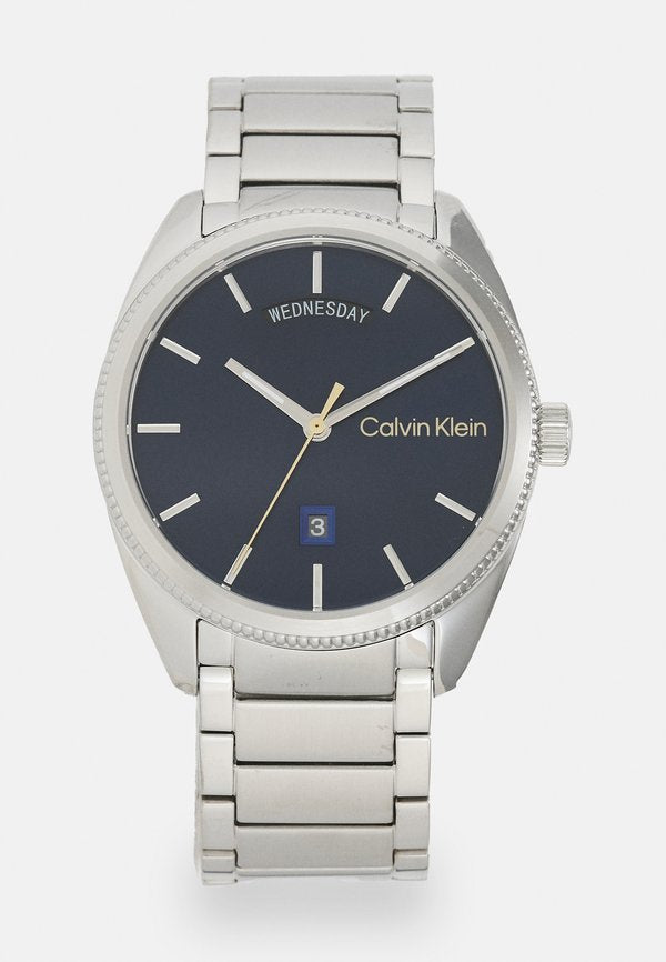 Calvin Klein PROGRESS UNISEX - Watch - silver-coloured/blue