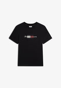 Tommy Hilfiger SCRIPT FLAG REGULAR TEE  BRAND LOVE - Print T-shirt - black